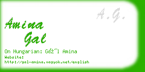 amina gal business card